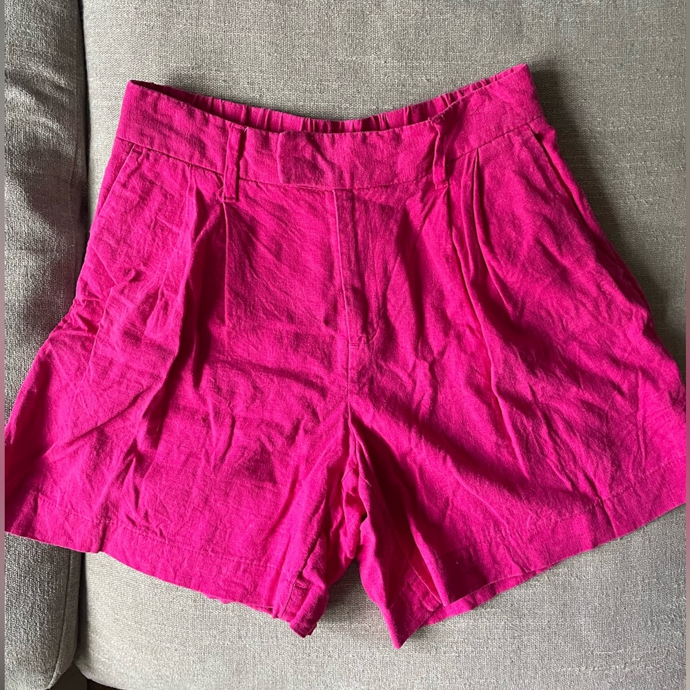 a new day High Waist Fuchsia Shorts